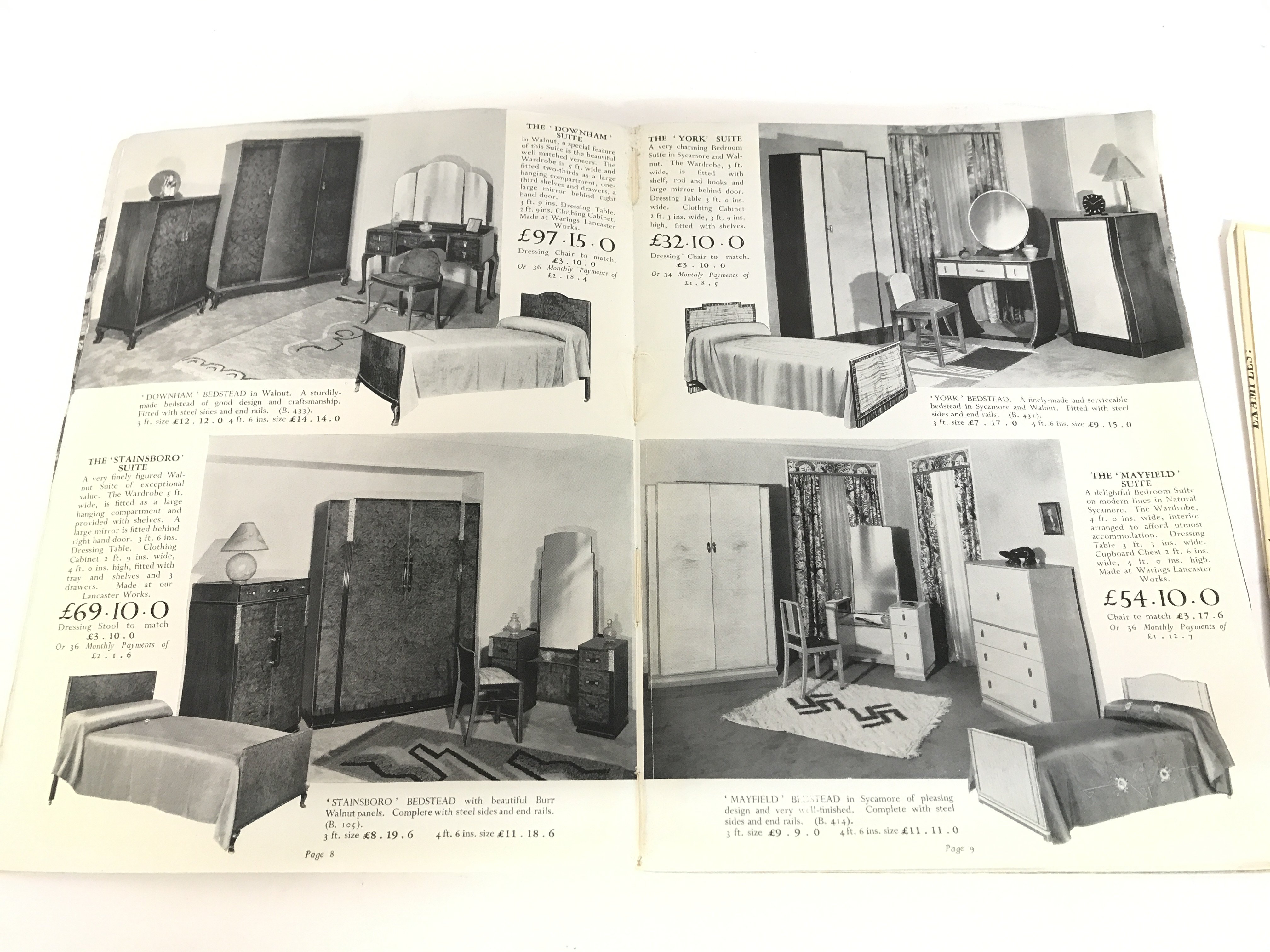 A Warings & Gillows (1932) ltd furniture catalogue - Image 3 of 4