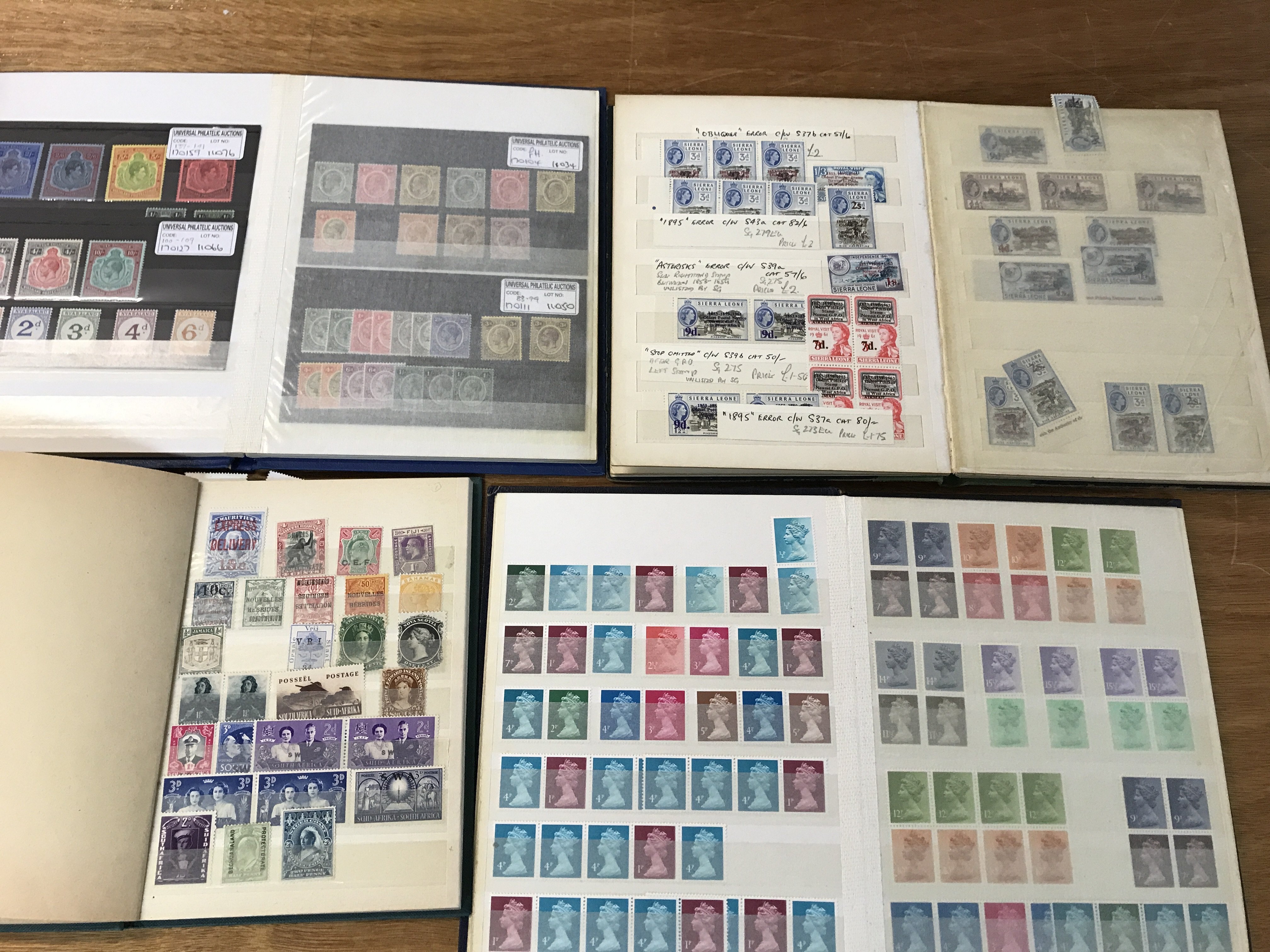 A collection of small stock books of stamps Britis - Bild 9 aus 14