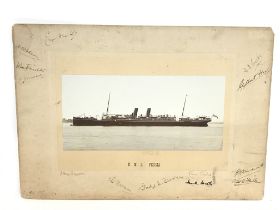 A photograph of R.M.S Persia. Torpedoed on the 30t