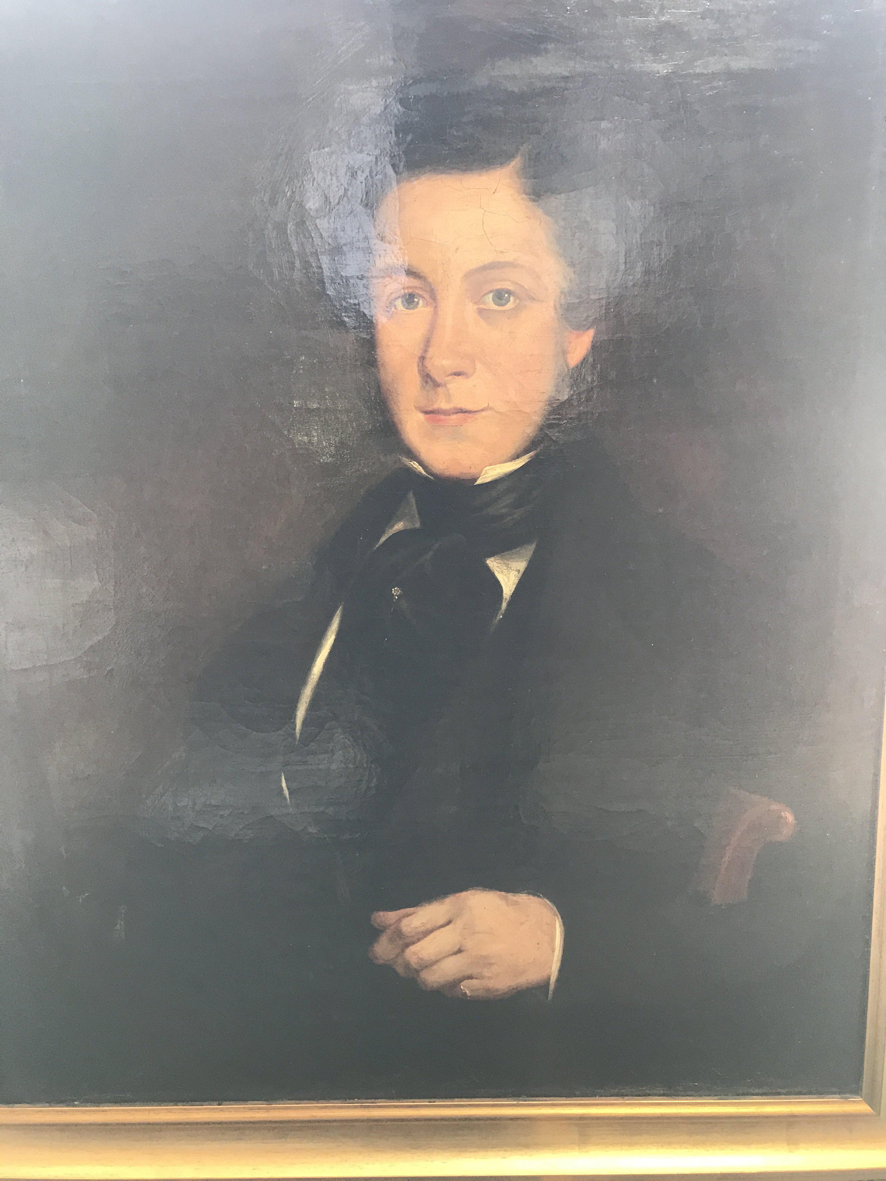 A Victorian oil on canvas depicting a gentleman 62