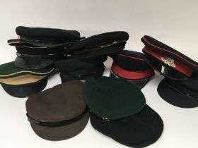 A box containing British Military hats .