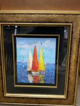 A small Giclee signed limited edition, Duaiv. Boat
