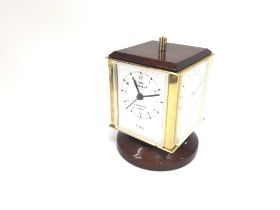 A Sewills of Liverpool four dial desk timepiece wi