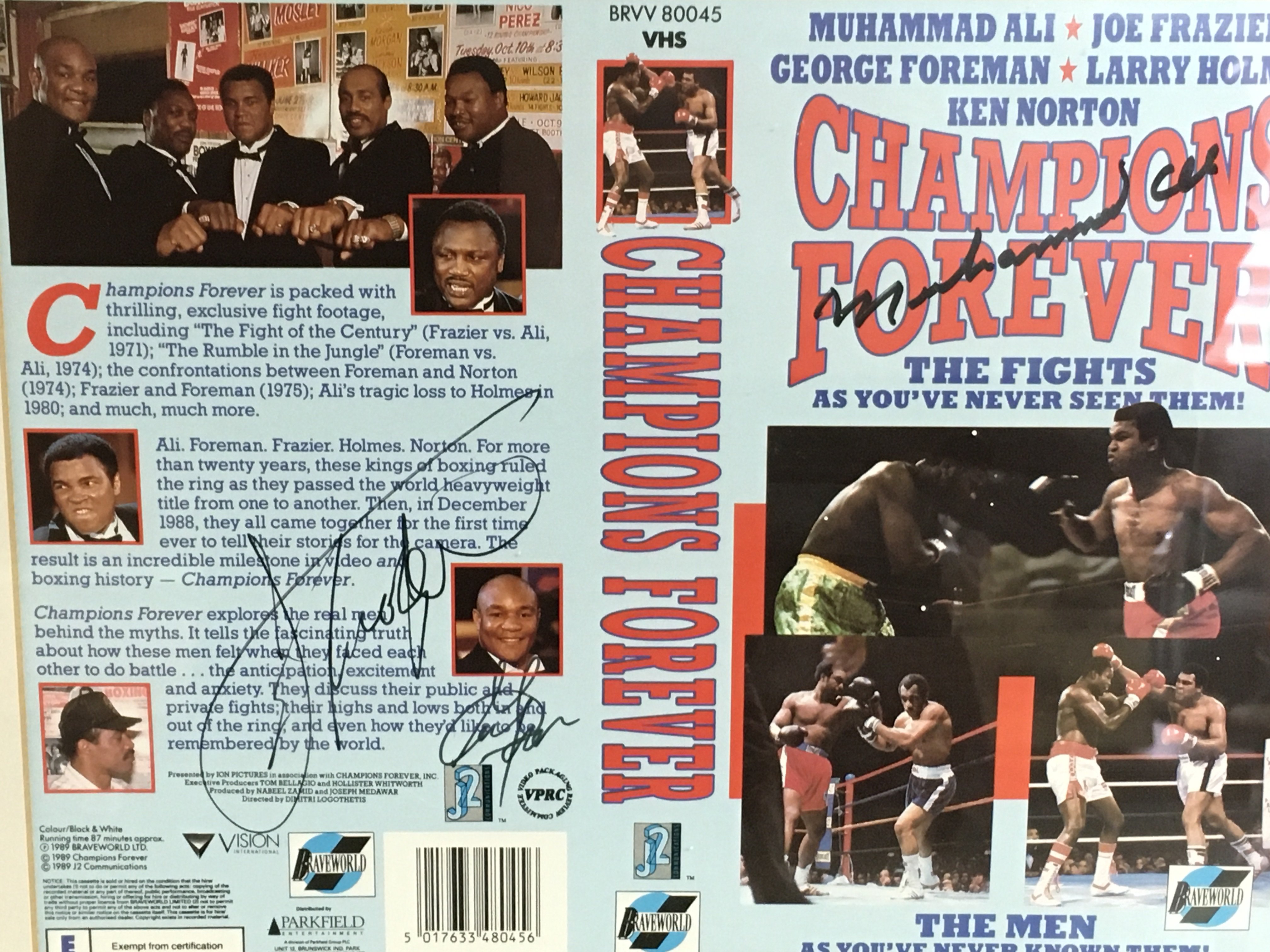 A signed Champions Forever VHS cover including sig - Bild 2 aus 3