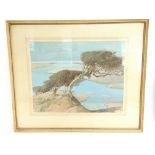 A framed watercolour painting by 20th century arti