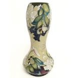 A Moorcroft Emma Bosons vase, 24cm tall. No obviou