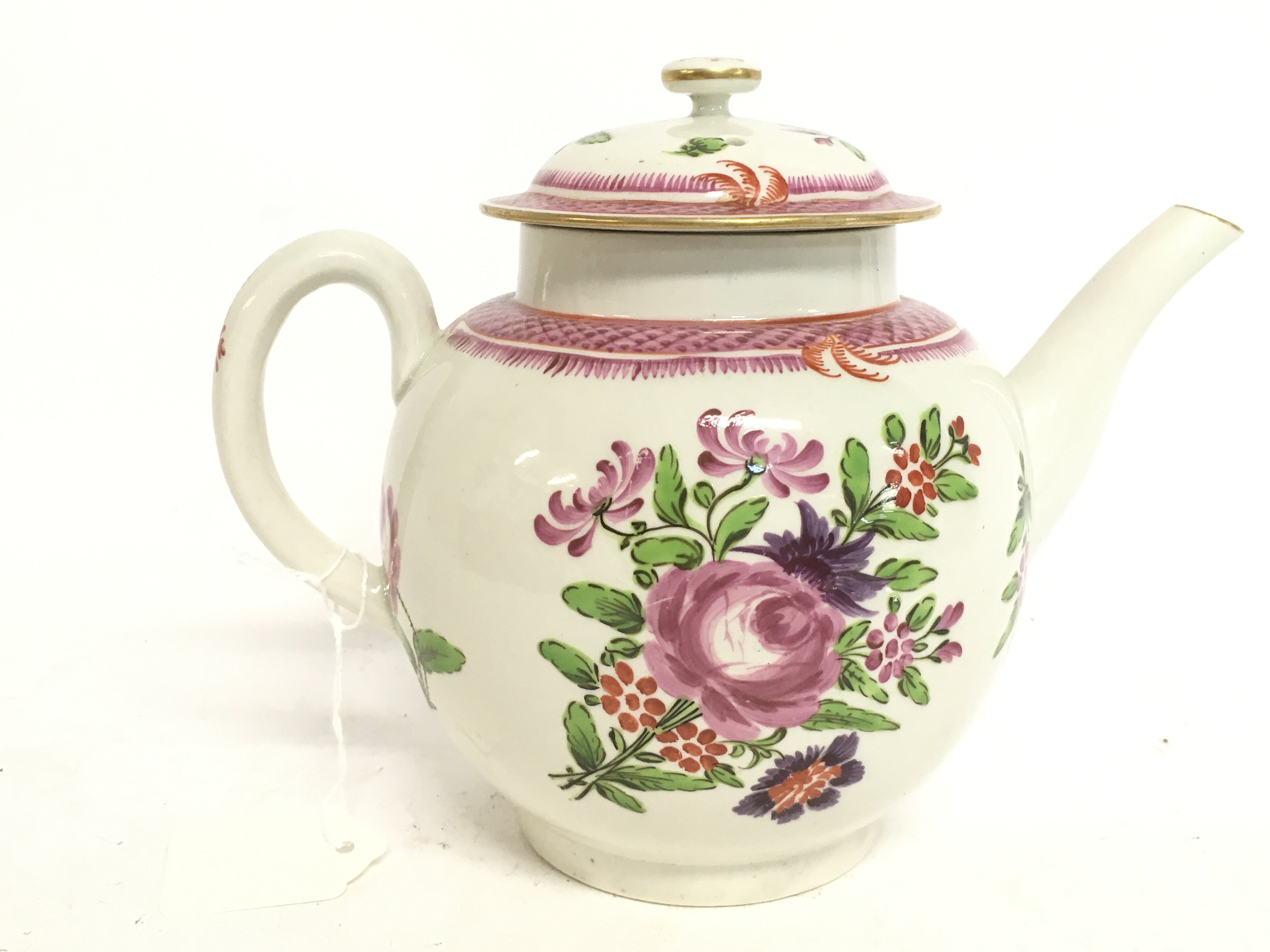 A Caughley Tea pot 1780. No obvious damage or rest