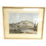 A framed watercolour painting by 20th century arti