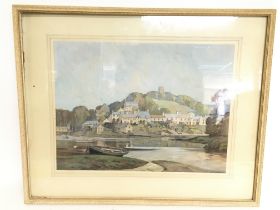 A framed watercolour painting by 20th century arti