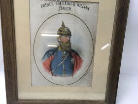 A parked poster of Prince Frederick William. 38x46