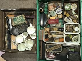 A Collection of vintage shaving accessories and ot