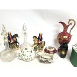 A Collection of ceramics including Royal Staffords