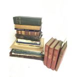 A collection of vintage books including Letters of