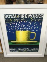 A Katherine Porter painting titled Royal Fireworks