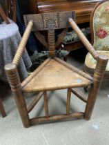 A late 19th century (c.1890) oak turners chair.