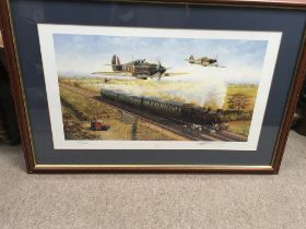 Five signed limited edition WWII aircraft and ship