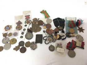A collection of medals including Russian medals ba