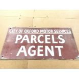 A rare sign for City of Oxford motor services Parc