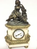 A Quality late 19th Century French clock the top w