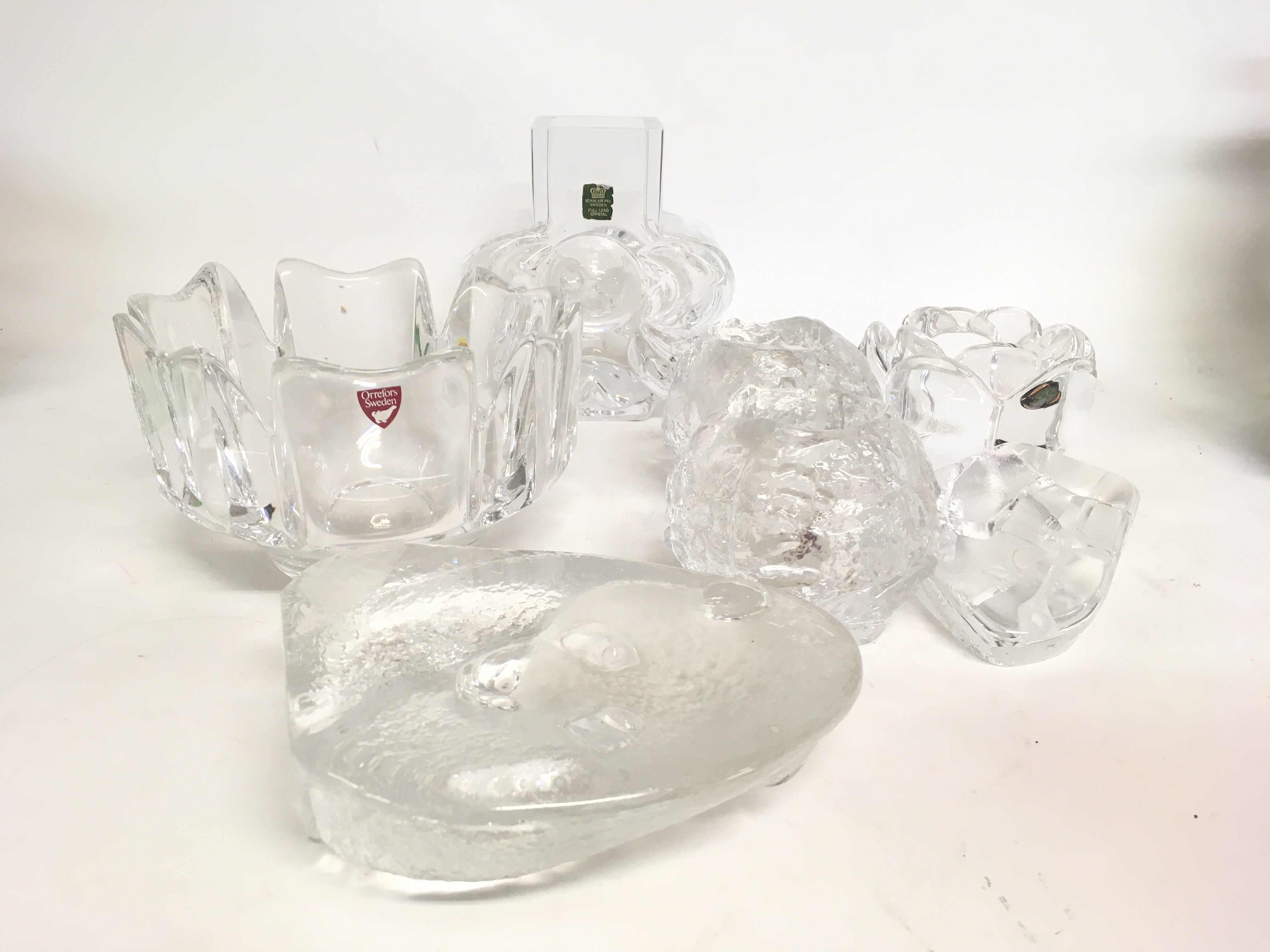 A collection of mid 20th century design glass roya