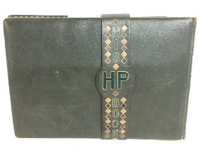 An early 20th century leather bound sketchbook fro