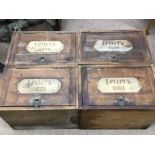 Late 19th century Deed boxes, 1880, 1879, 1886, 18