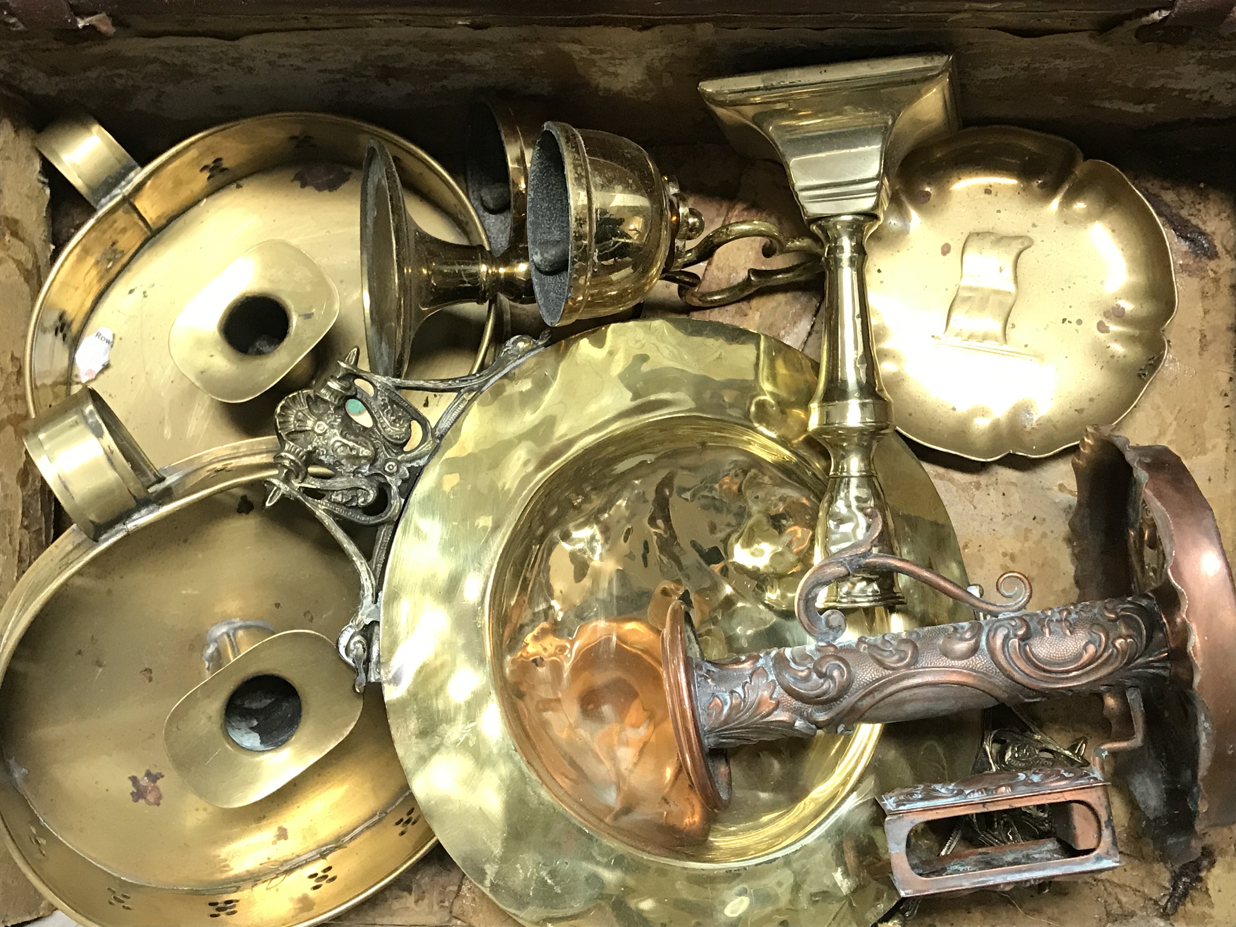 A collection of brass and copper items including d - Image 2 of 2