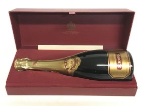 A boxed bottle of Krug Grande Cuvee, this lot cann