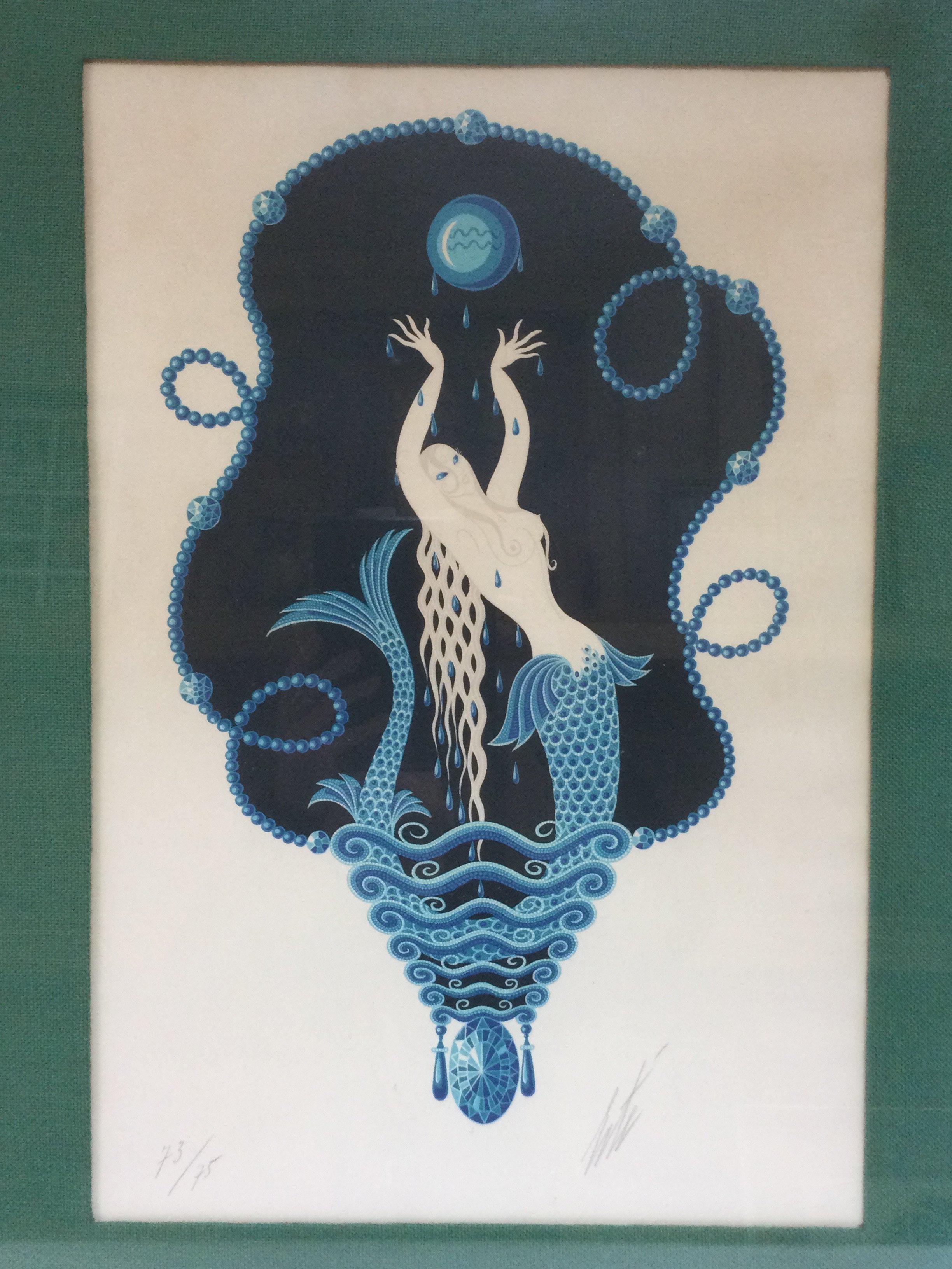 Erte (Romain De Tirtoff) 1892-1990. A framed and g