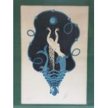 Erte (Romain De Tirtoff) 1892-1990. A framed and g