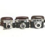 Vintage cameras including a VoigtlÃ¤nder Vito B, V