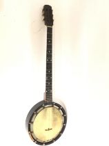 A cased Windsor eclipse model 10 Banjo. 90cm long.