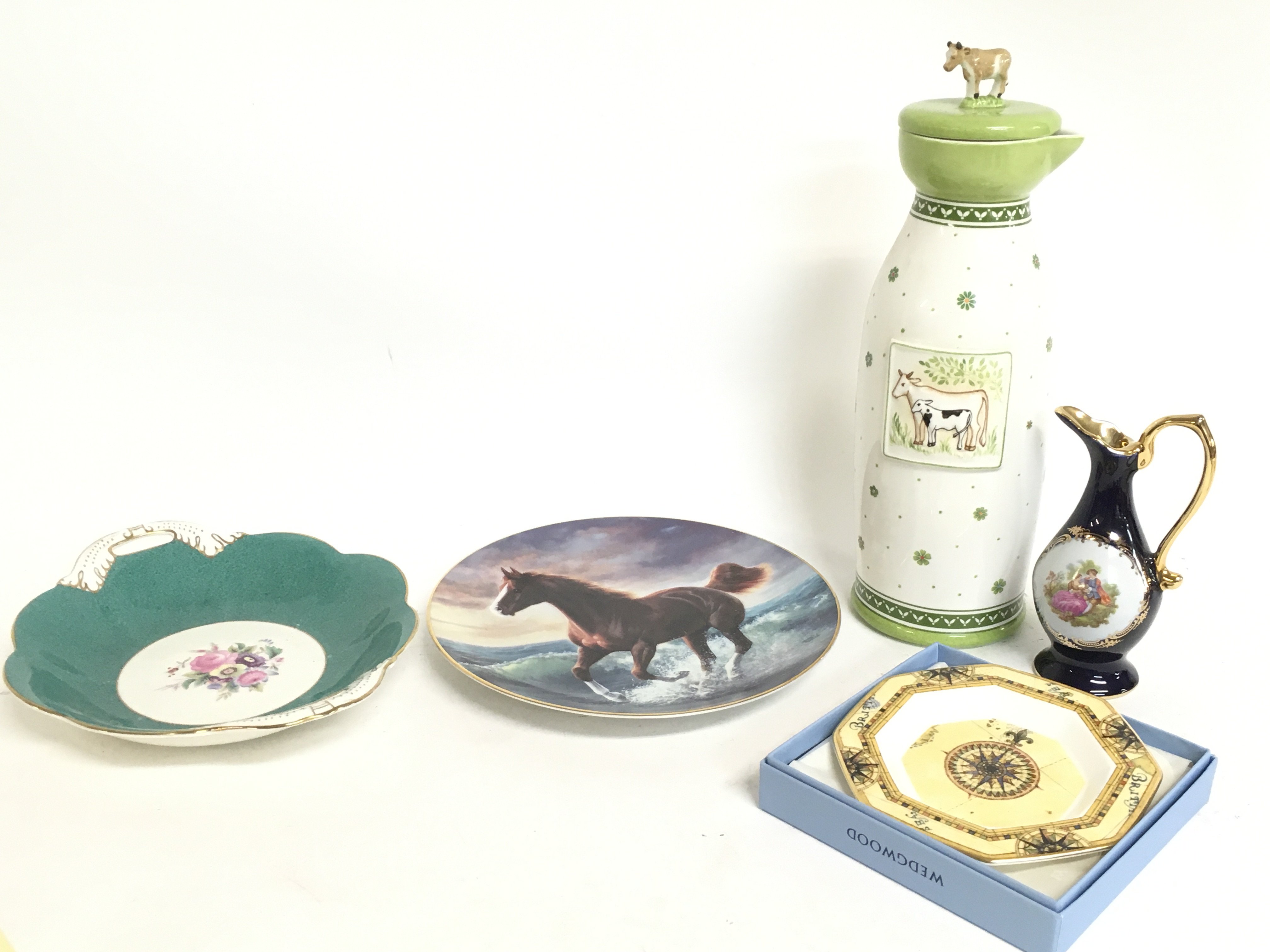 A collection of ceramics including a Wedgwood Conc