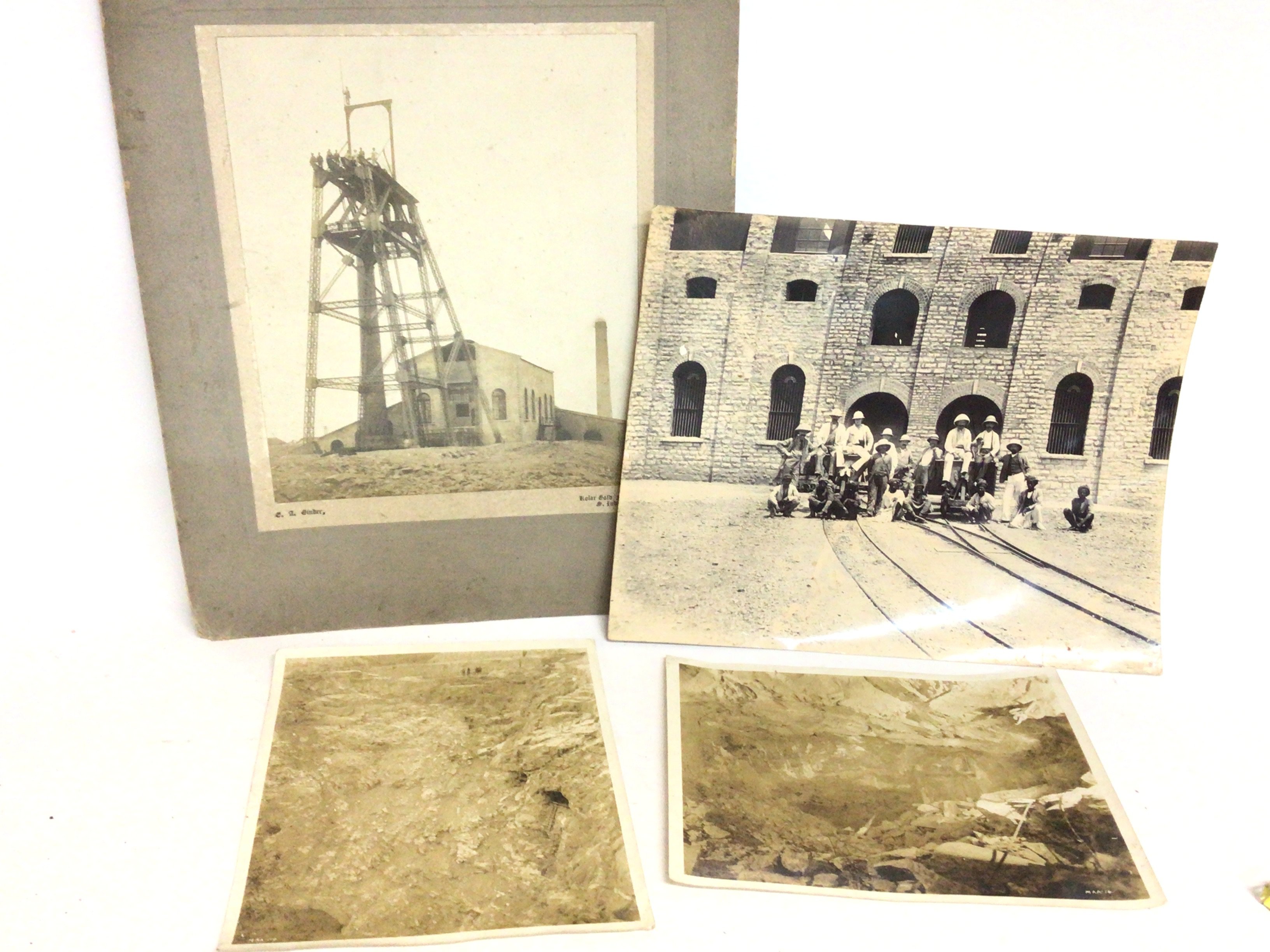 Early photos of mining at Kolar India, postage cat - Image 3 of 4