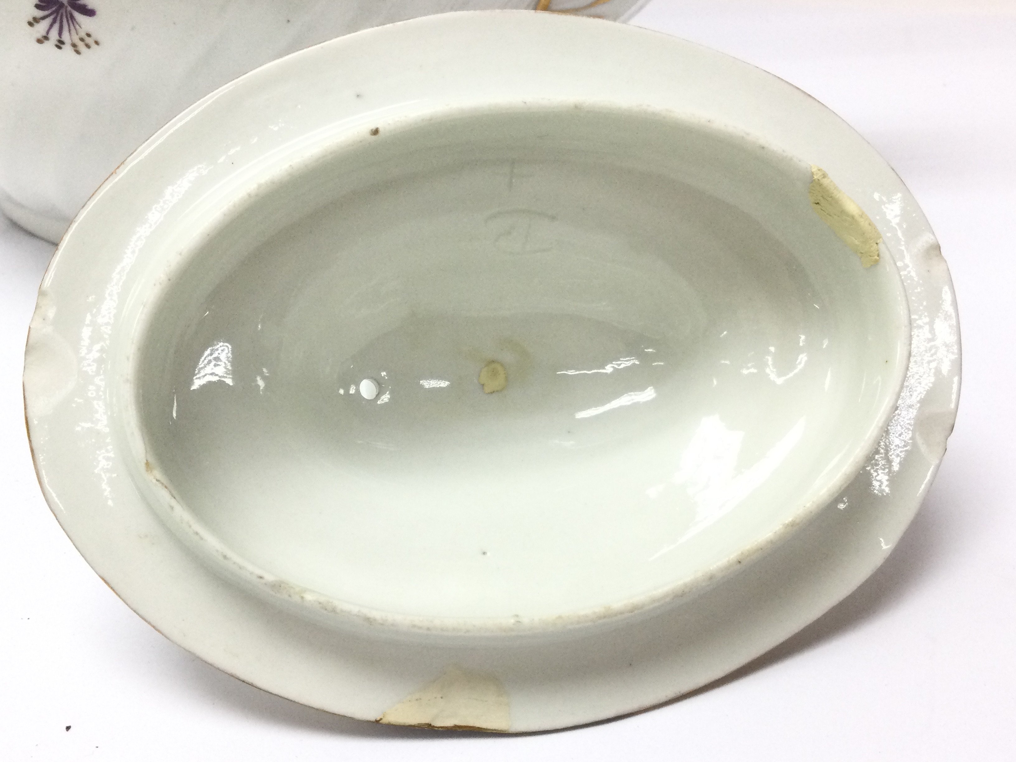 A Flight Barr & Barr tea pot (damaged and restored - Image 4 of 8