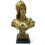 After Emmanuel Villanis, an Art Nouveau Gilt bronz