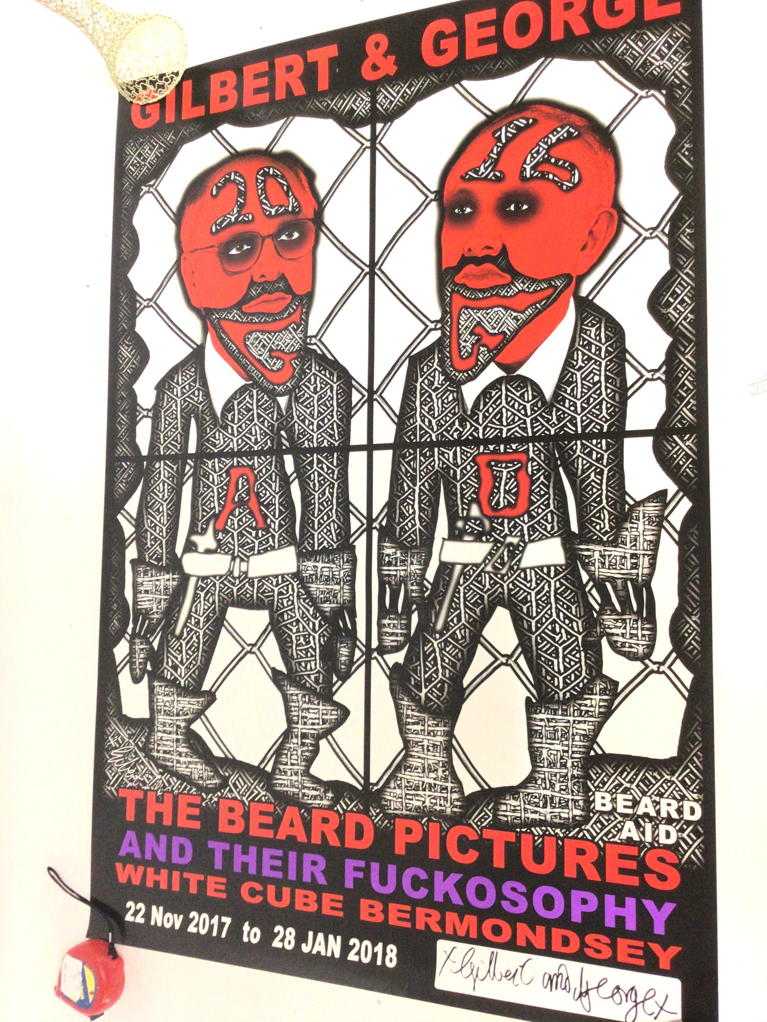 Two Gilbert and George signed poster prints- Knife - Image 3 of 4