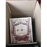 A box containing stamp albums mainly Royal Commemo