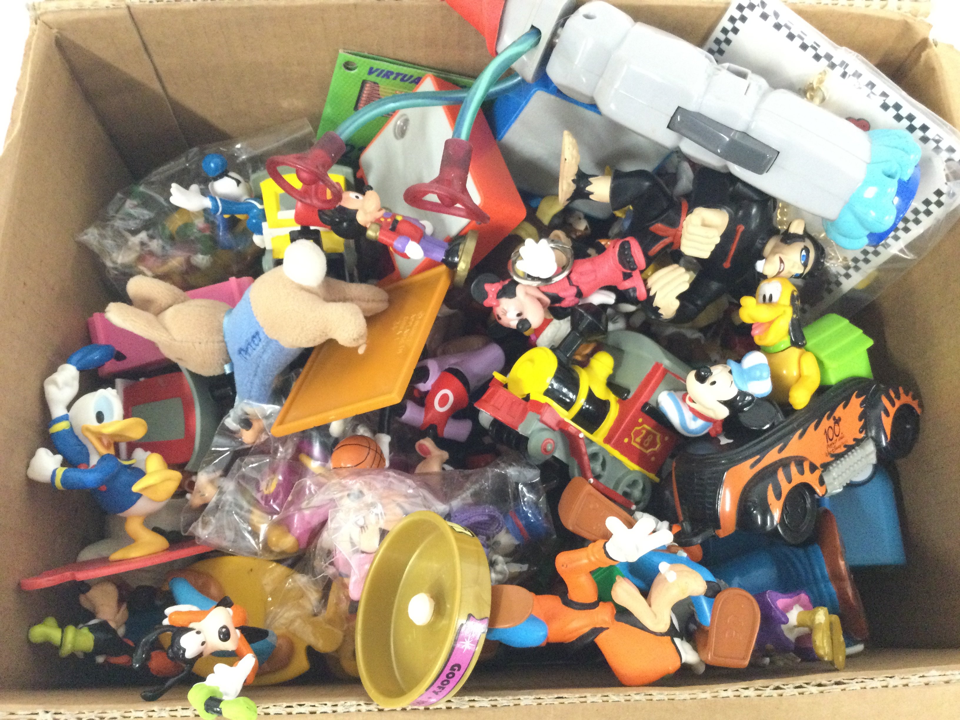 A Box Containing plastic Disney Figures. No Reserv - Image 2 of 2