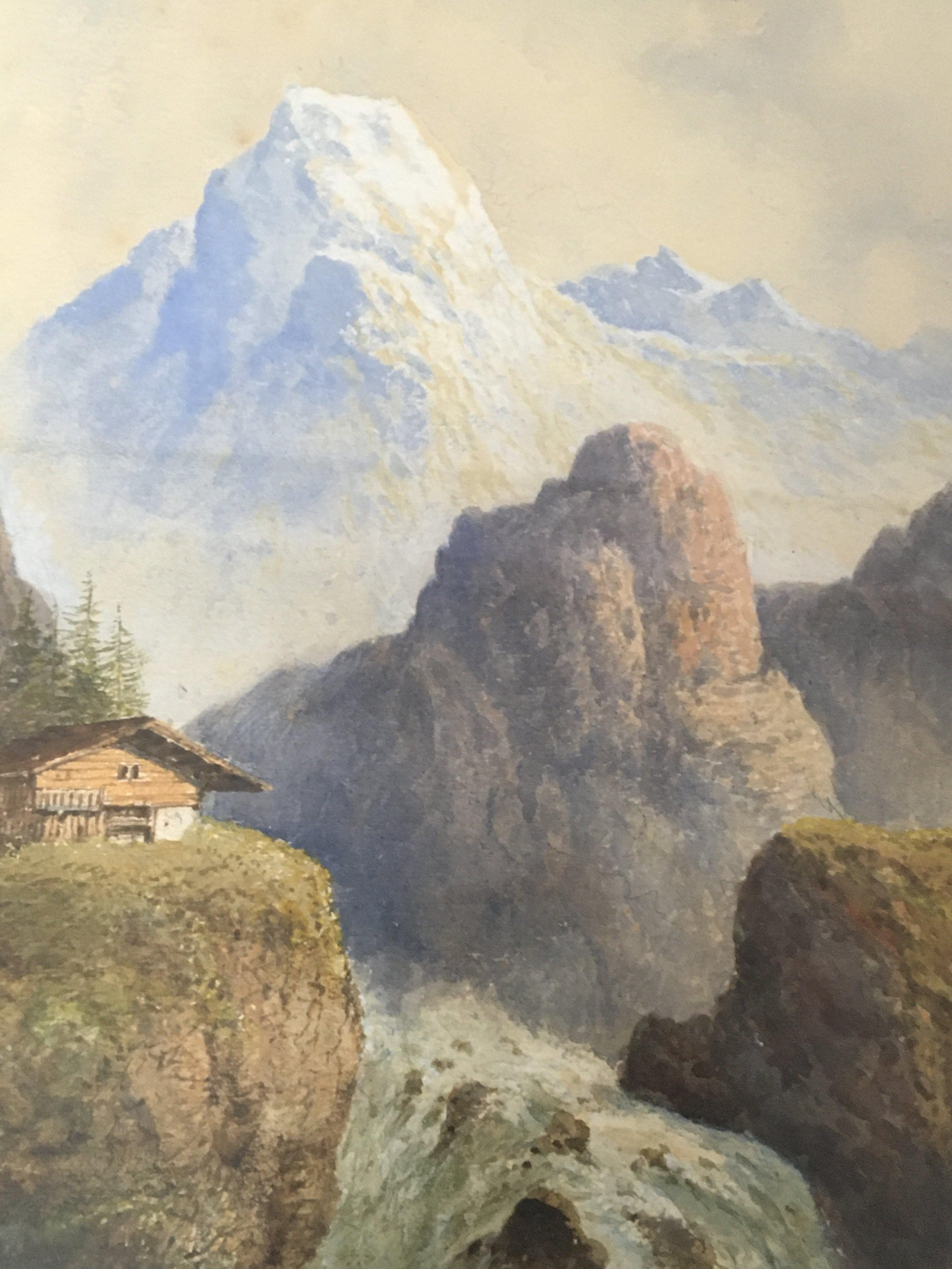 An Early 20th century framed watercolour Tyrolean