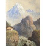 An Early 20th century framed watercolour Tyrolean