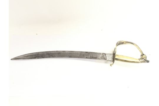 A Middle Eastern styled curved blade short sword w - Image 2 of 4