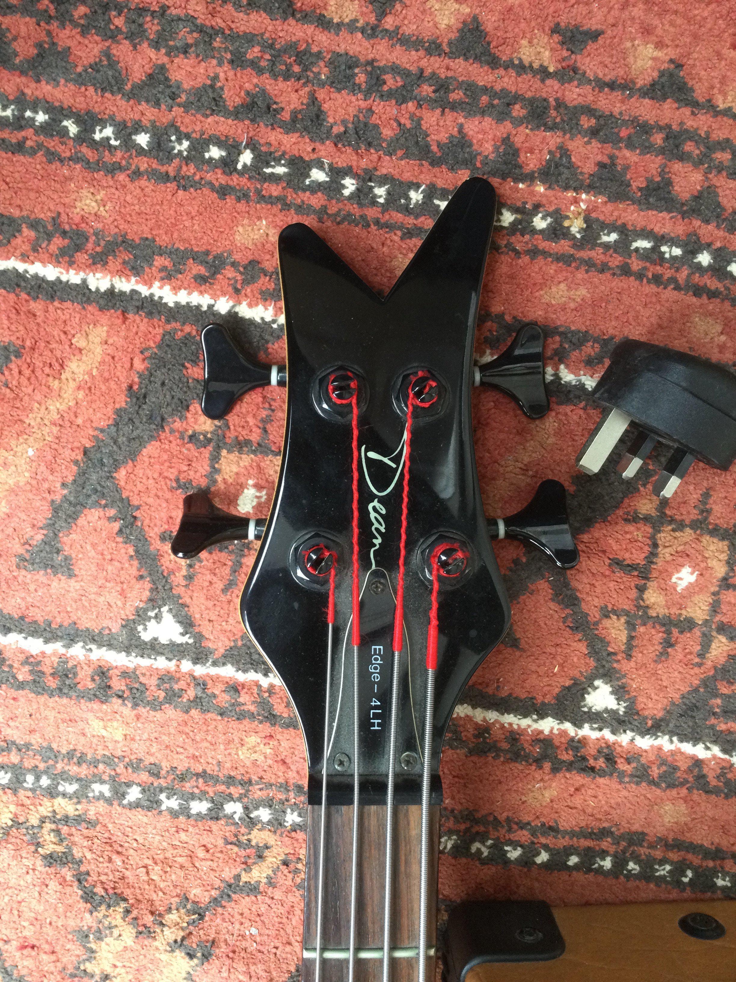 A Dean left handed bass guitar with soft carry cas - Image 2 of 4