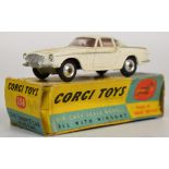 Corgi Toys diecast model The Saint's Car Volvo P.1800, with white body, red interior, silver hubs,