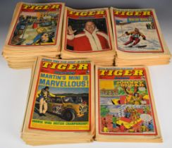 Over one hundred and ninety Tiger/Scorcher comics dating 1975-1980, mostly complete with long