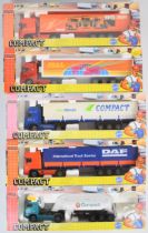 Five Joal Compact 1:50 scale diecast model haulage vehicles to include Volvo FH12-420 with cement