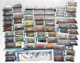 Sixty Hongwell Cararama and similar 1:72 scale diecast model cars including a selection of Mini