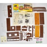 Corgi Kits Silverstone Timekeeper's Box, appears complete, many parts still connected to the