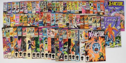 Over seventy Marvel bronze age comics books comprising titles The Uncanny X-Men, Fantastic Four, X-