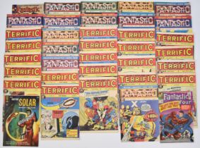 Thirty three issues of Fantasic and Terrific comics to include Terrific No.1, together with 3 silver